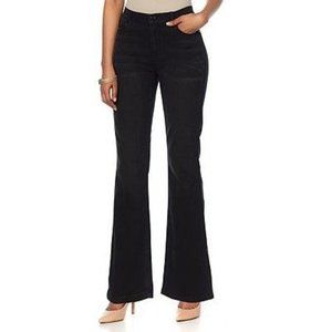 DG2 by Diane Gilman Virtual Stretch Boot-Cut Jean - Basic 567-176 Black Size 10